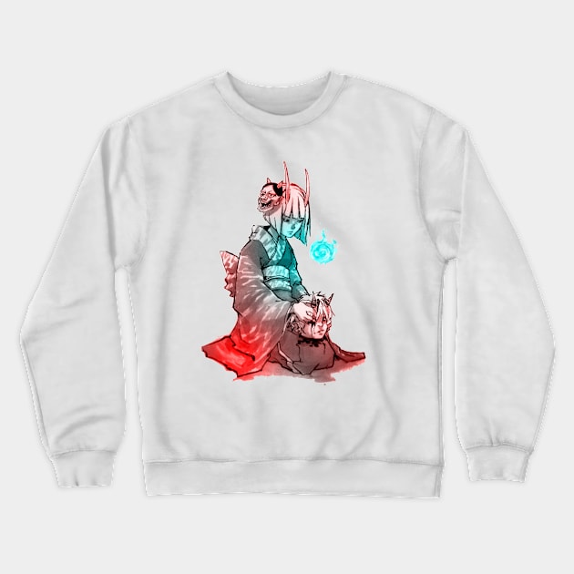 Oni family Crewneck Sweatshirt by ArchiriUsagi